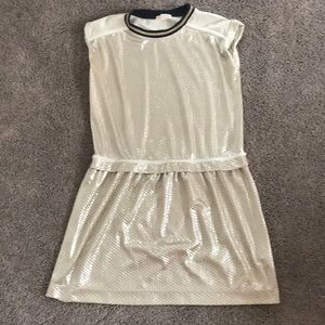 J. Crew gold sparkle formal dress